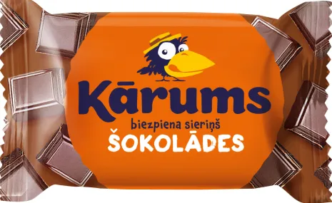 Glasuurkohuke KARUMS, šokolaaditükkidega, 23,5%, 45g
