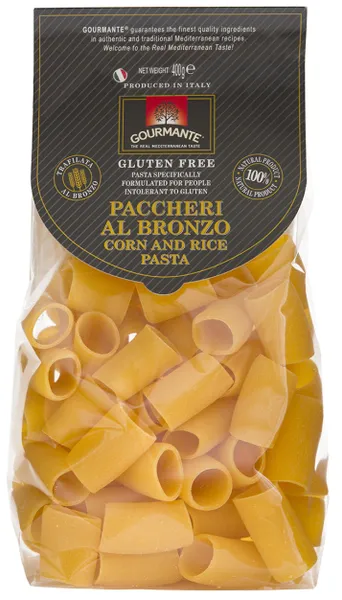 Gluteenivaba Paccheri pasta GOURMANTE maisi ja riisiga, 400g