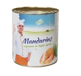 GREEN  Mandariinilõigud suhkruleemes, 1,5kg/2,5kg