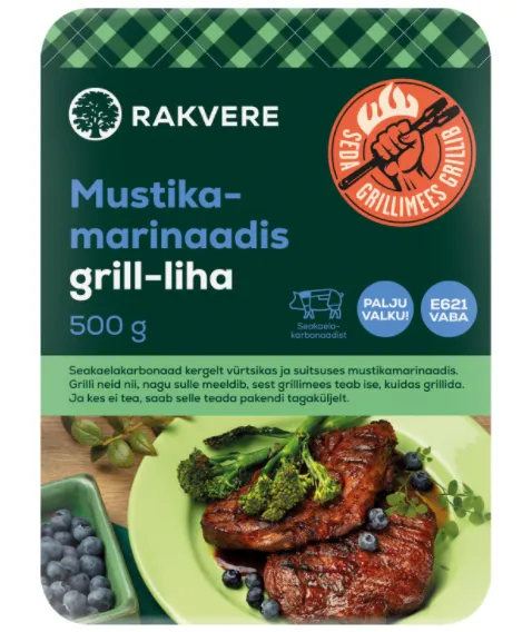Grill-liha RAKVERE mustikamarinaadis, 500g