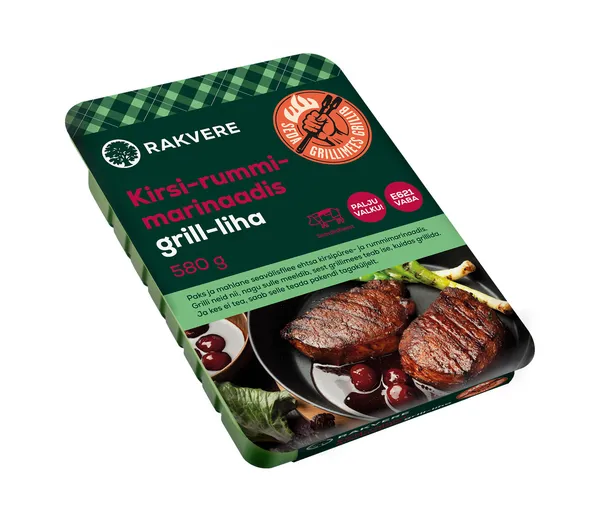 Grill-liha RAKVERE, seavälisfileest, kirsi-rummimarinaadis, 580g