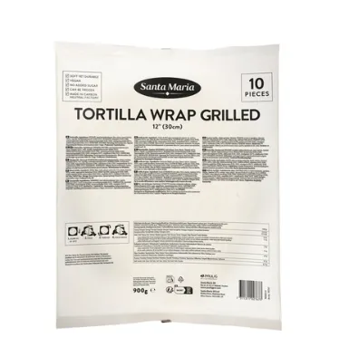 Grillitud tortilla SANTA MARIA, 30 cm, 10 tk, 900 g