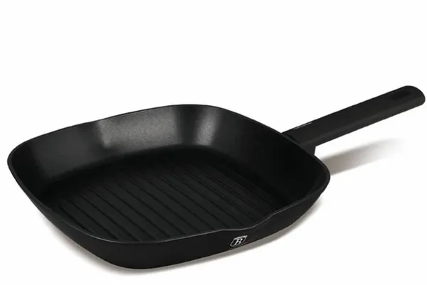 Grillpann BERLINGER HAUS, Matte Black, mittenakkuva kattega, alumiinium, 28 x 28 cm, tk