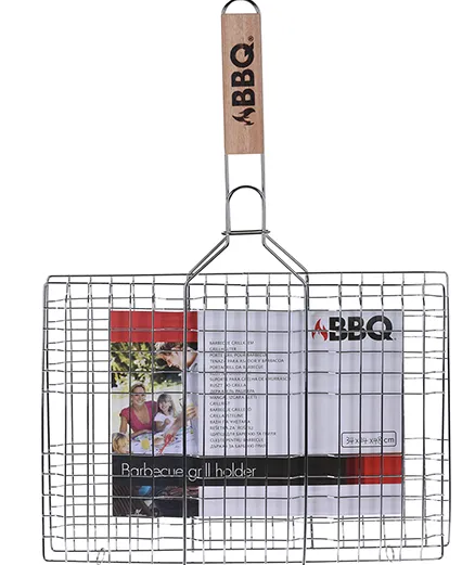 Grillrest BBQ puidust käepidemega, 34 x 24 x 48cm, 1tk