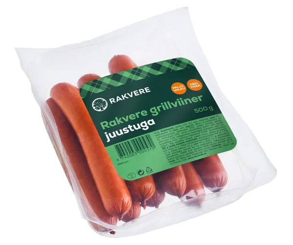 Grillviiner RAKVERE, juustuga, 500g