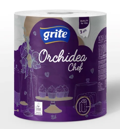 GRITE Rullkäterätik Orchidea Gold 3-kihiline 200 lehte, 1tk