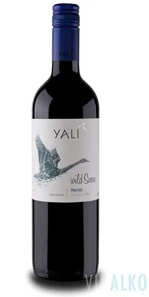 Sarkanvīns YALI Wild Swan Merlot, sauss, 13%, 0.75l