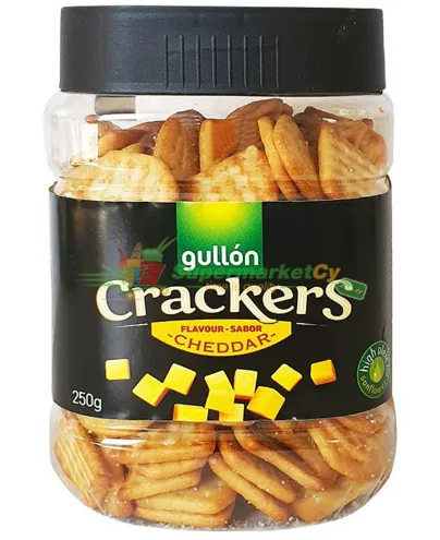 Gullon crackers cheddari juustu maitsega 250g