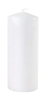 HANSA CANDLE Sammasküünal, valge 80x200 mm, 1tk