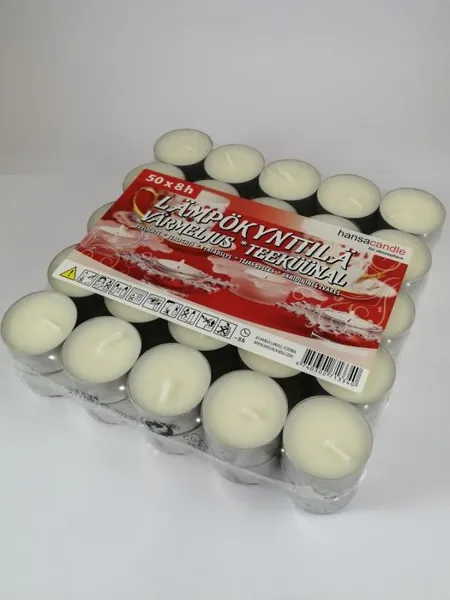 HANSA CANDLE Teeküünal 8h, 50tk plokis