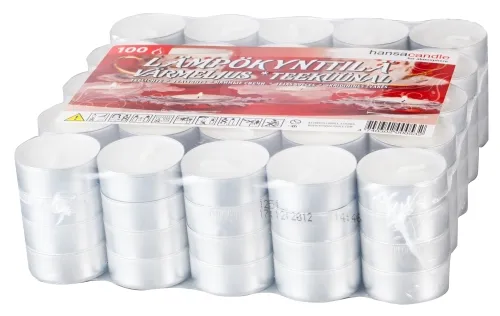 Tējas sveces HANSA 100 gab. Deg 3.5 st.