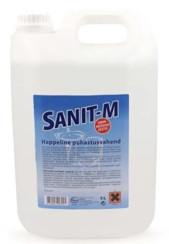 Happeline puhastusvahend 5 L, ORTO Sanit-M