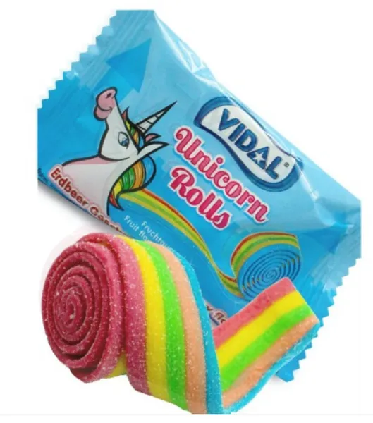 Hapu Riba UNICORN ROLLS maasika 19g