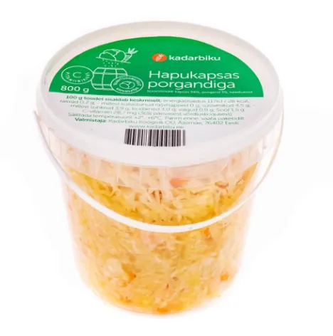 Hapukapsas porgandiga, ämbris KADARBIKU, 800g, TK