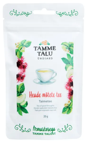 Heade mõtete tee TAMME TALU, mahe, 20g, EE-ÖKO-03, taimetee