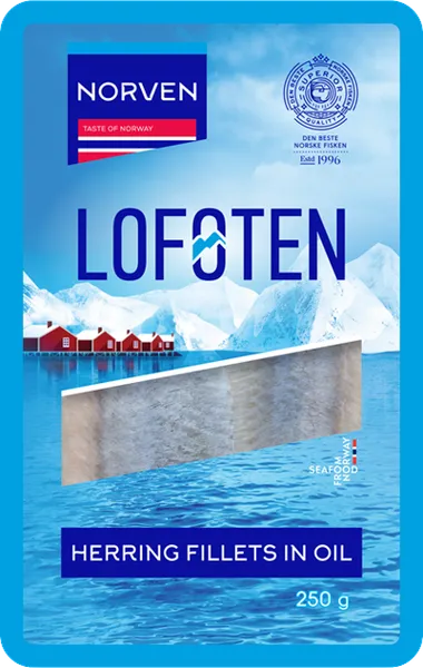 Siļķes fileja eļļā 250 g, NORVEN