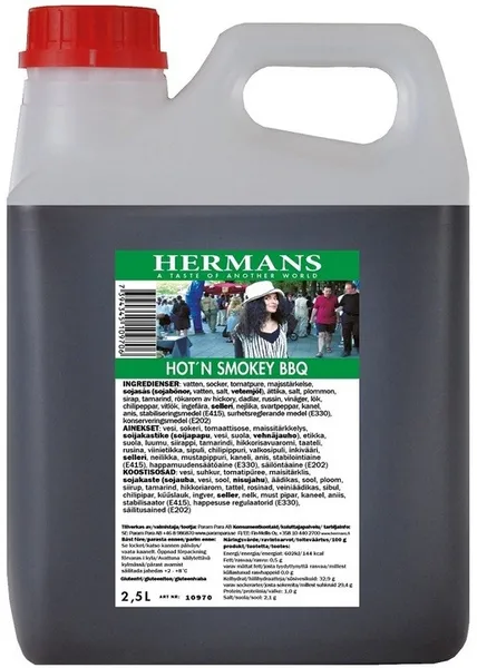 HERMANS Hot and Smokey BBQ kaste 2,5l