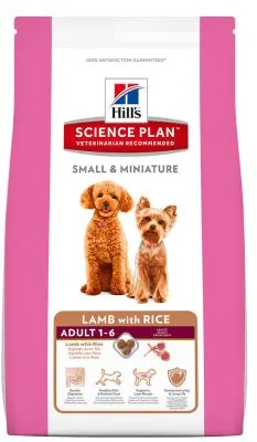 HILL'S SCIENCE PLAN ADULT Kuiv täissööt täiskasvanud koertele, väikest kasvu, lammas, 1,5 kg