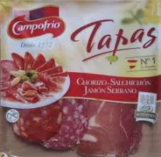 Hispaania lihatoodete valik CAMPOFRIO, Tapas Selection, viilutatud, 120 g