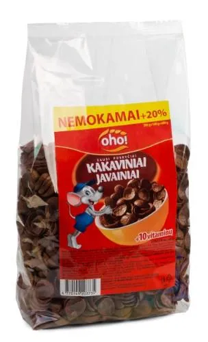 Oho S/b "Kakao kraukšķi" 500g