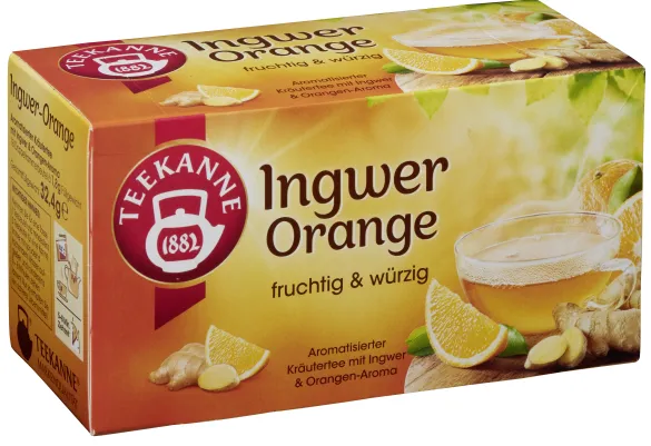 Ingveri-apelsini tee TEEKANNE 18* 1,8g, teekott