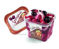 Itaalia jäätis G7, Spagnola, musta kirsi siirupi ja suhkrustatud kirssidega, 300g/ 500ml