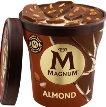 Jäätis MAGNUM Almond pint 297g/440ml