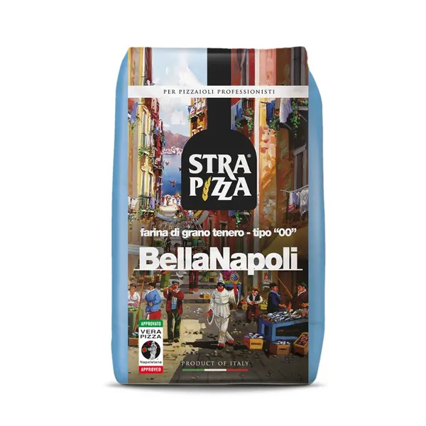 Itaalia pitsajahu „BellaNapoli Blu“, STRAPIZZA, nisujahust, T-00, 25kg