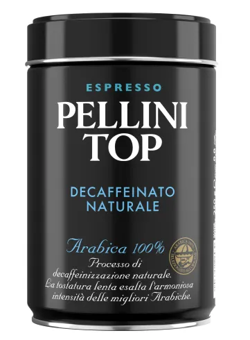 Pellini TOP DECAFFEENATO Maltā kafija 100% Arabica , 250g (can) (bez kofeīna)