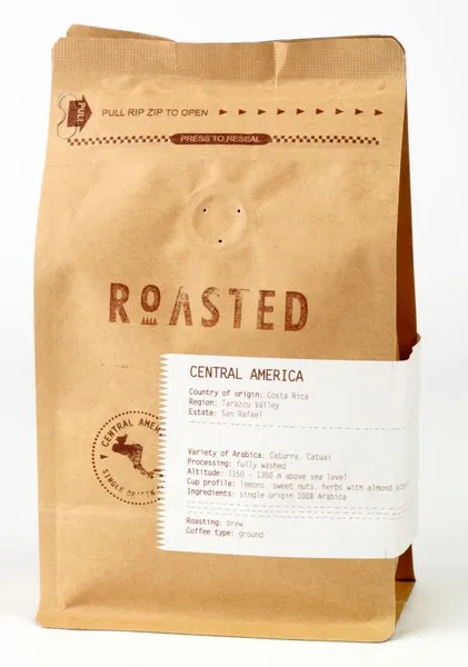 Jahvatatud kohv ROASTED Costa Rica SHB Tarazzu EP, 100% Arabica, 250 g