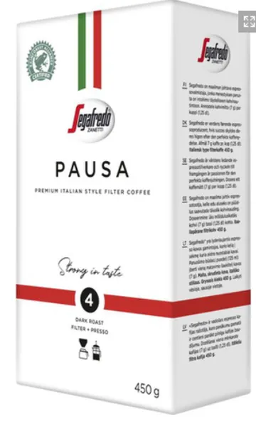 Jahvatatud kohv Pausa, SEGAFREDO, 450 g