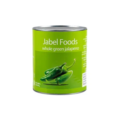 Jalapenod JABEL FOODS, rohelised, terved, 3kg/1,56kg