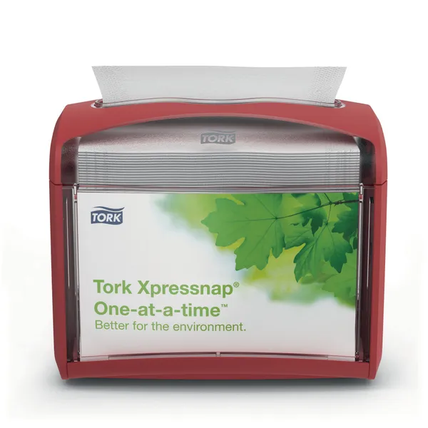 Jaotur salvrätikutele N4, 16,9 x 14,1 x 20 cm, 1tk, punane, 272612, TORK Xpressnap Tabletop