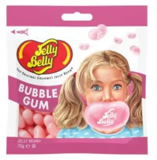 Želejkonfektes JELLY BELLY Bubble Gum, 70g