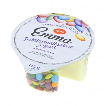 Jogurt EMMA, jäätisemaitseline, kommidega, 220g