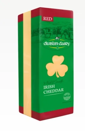 Juust DUBLIN DAIRY Irish Cheddar Red, plokk, ~2,4kg