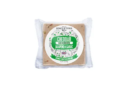 Juust SINGLETONS Jalapeno & Garlic Cheddar, ,200 g