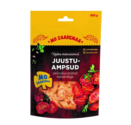 Juustuampsud päikesekuivatatud tomatitega, MO SAAREMAA, 200 g