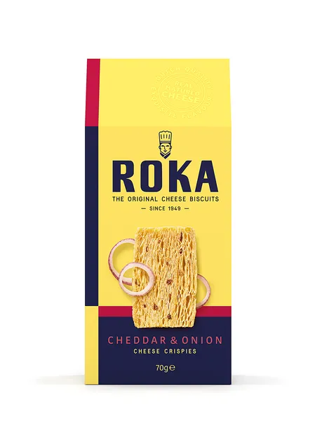 Krõbedad küpsised sibula ja juustuga, ROKA, 70 g