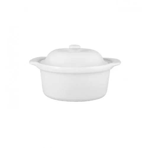 Kaanega kauss hautamiseks, keraamiline, 750 ml, D 16 cm,  K 7 cm, 1tk, Festival White