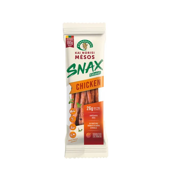 Kabanossid KREKENAVOS, Snax, kanalihast, kuumsuitsutatud, 100g