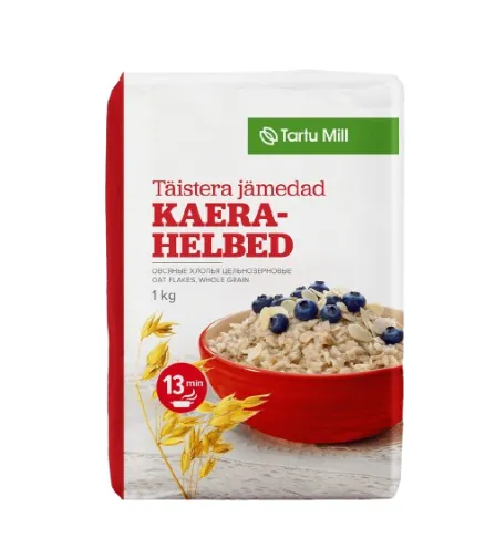 Täistera jämedad kaerahelbed, TARTU MILL, 1kg