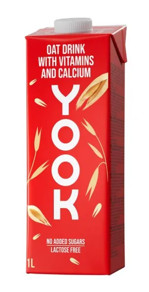 Kaerajook YOOK vitamiinide ja kaltsiumiga, 1L