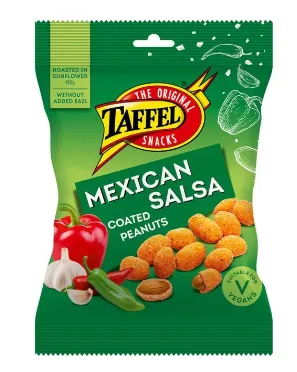Kaetud maapähklid TAFFEL Mehhiko salsa maitselised 140g