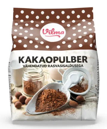 Vähendatud rasvasisaldusega kakaopulber, VILMA, 150 g