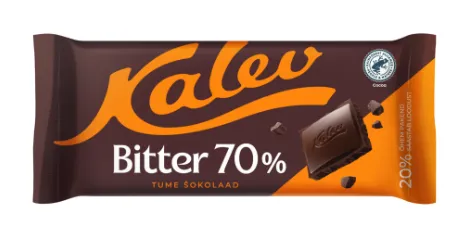 KALEV Eriti tume šokolaad Bitter 70%  100 g