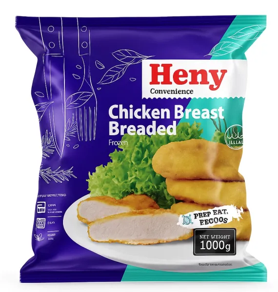 Kanafilee HENY, paneeritud, halal, IQF, külmutatud, 1kg
