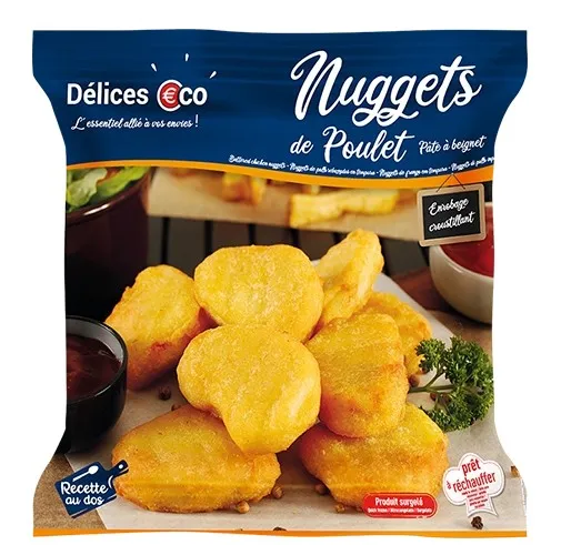 Kananagitsad, 22g, paneeritud, halal, IQF, külmutatud, 1kg