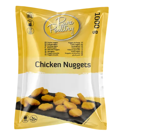 Kananagitsad PURE POULTRY, taignapaneeringus, halal, IQF, külmutatud, 1kg