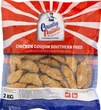 Kanaribad COUNTRY CUISINE, Southern Fried, Goujon, paneeritud, 35g, halal, külmutatud, 2kg